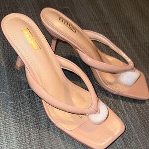 Women’s size 8.5 square toe heel sandals